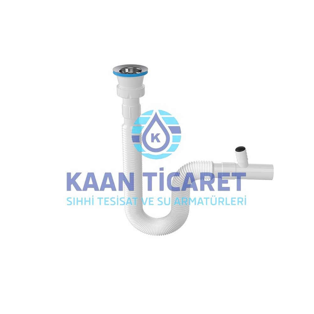 SFK EKO KÖRÜKLÜ ÇİFT ÇIKIŞLI ÇAMAŞIR LAVABO SİFONU