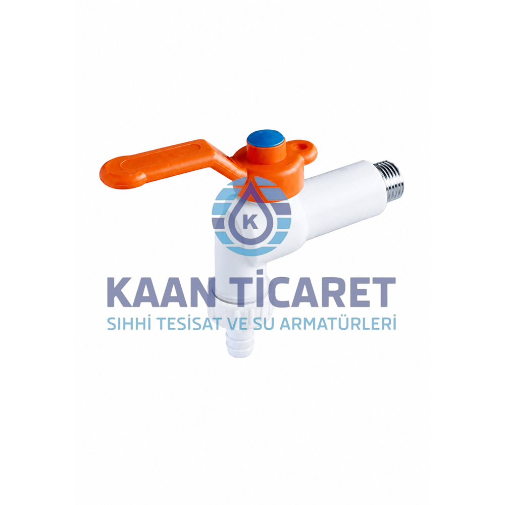 20 MM PLASTİK KÜRESEL BAHÇE MUSLUĞU