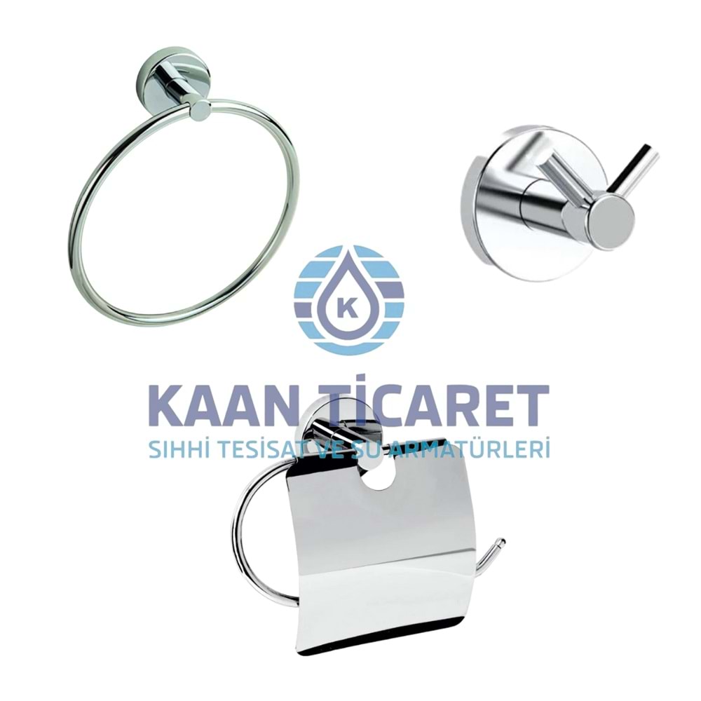 3'LÜ BANYO AKSESUAR SETİ (KROM)