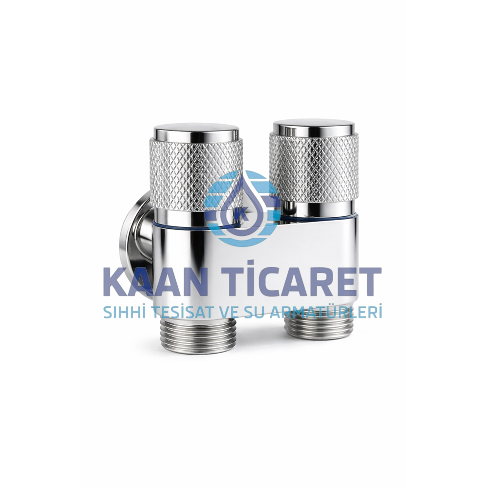 3/8 ÇİFT ÇIKIŞLI TAHARET MUSLUĞU İTHAL