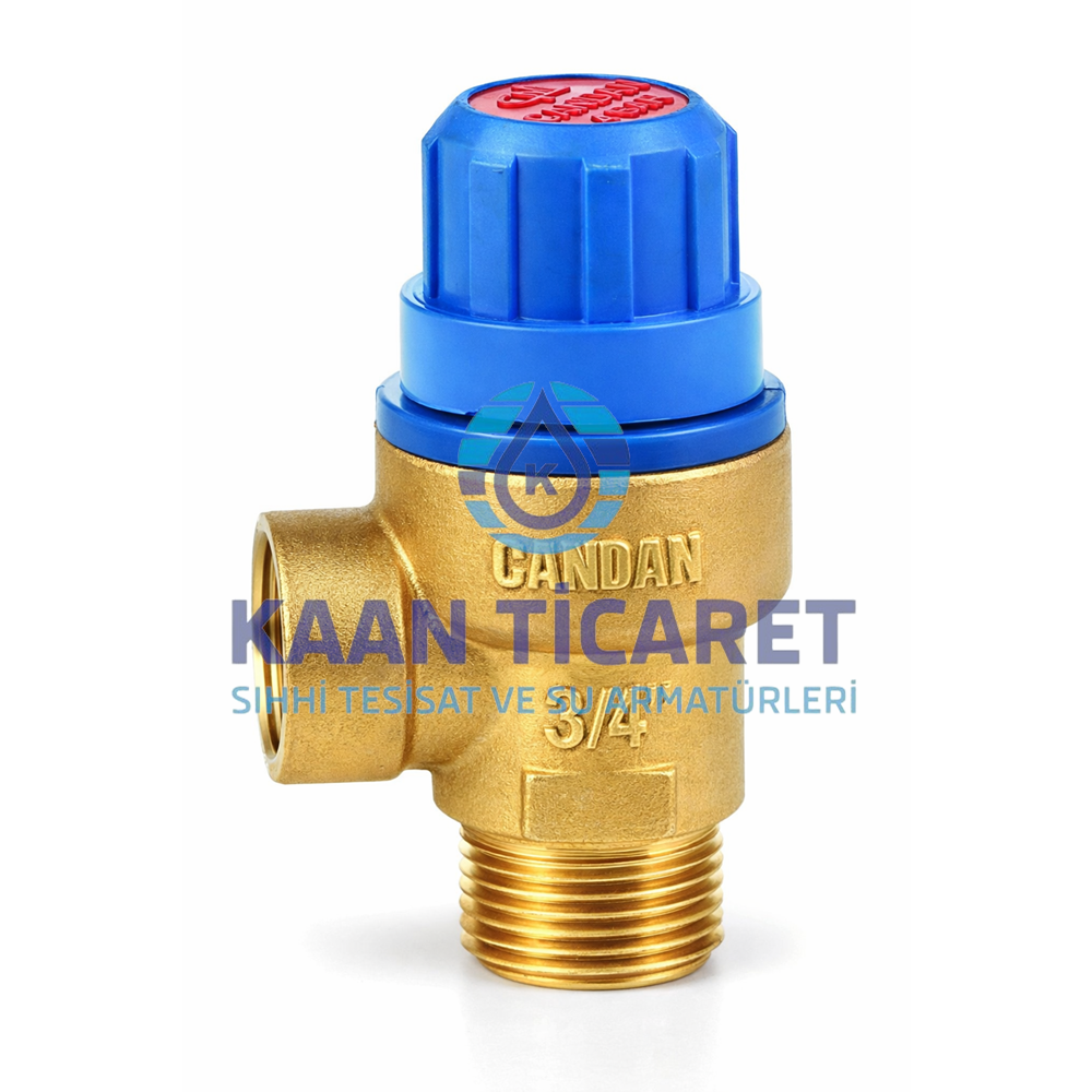 CANDAN 3/4 DIŞ DİŞLİ 8 BAR MEMBRANLI EMNİYET VENTİLİ