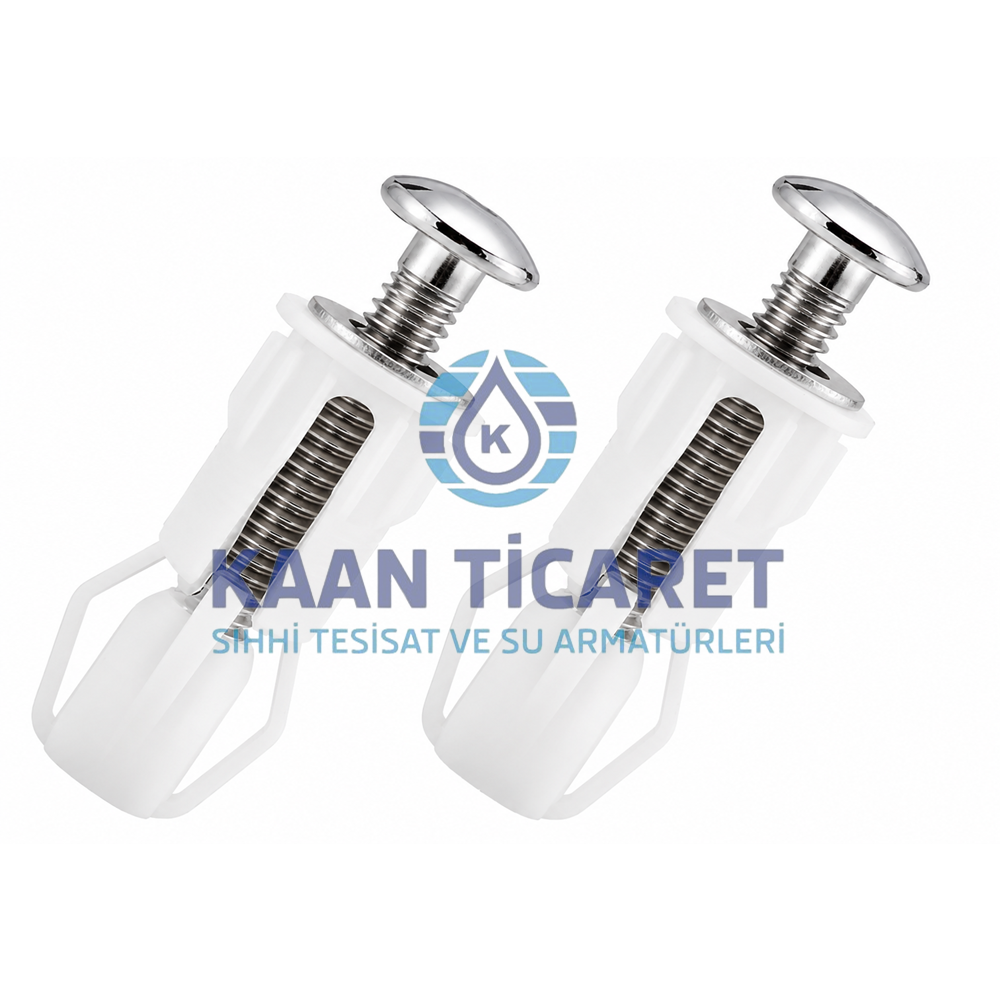 KLOZET KAPAĞI MONTAJ DÜBELİ VE VİDA SETİ