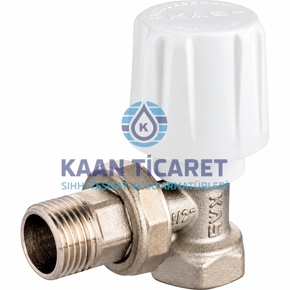 KAS 1/2 KÖŞE RADYATÖR VANASI (TİP-6)