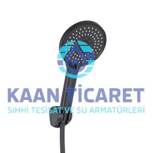 KAAN SİYAH MAFSALLI DUŞ SETİ