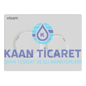 VİSAM OLİMPOS MAT KROM GÖMME REZERVUAR BASMA BUTONU