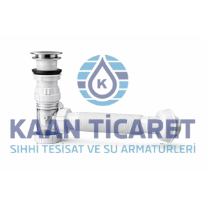 FIGARRO BASMALI ÇEKVALFLİ KÖRÜKLÜ LAVABO SİFONU