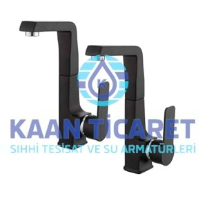 YILDIZ 35 MM SAFİR KUĞU LAVABO MİX (SİYAH) - 155-S