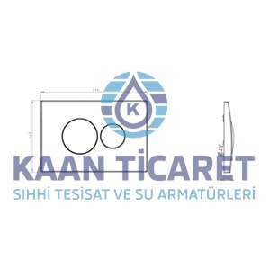 NOVA MAT KROM GÖMME REZERVUAR BASMA BUTONU