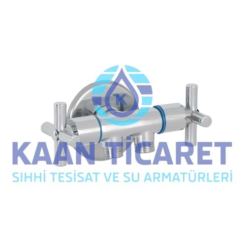 KAAN 3/8 ÇİFT ÇIKIŞLI TAHARET MUSLUĞU