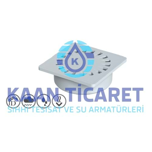 25X25 100 ALTTAN ÇAMUR YER SİFONU