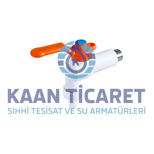20 MM PLASTİK KÜRESEL BAHÇE MUSLUĞU