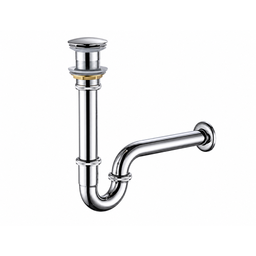 METAL BASMALI LAVABO SİFONU (S)