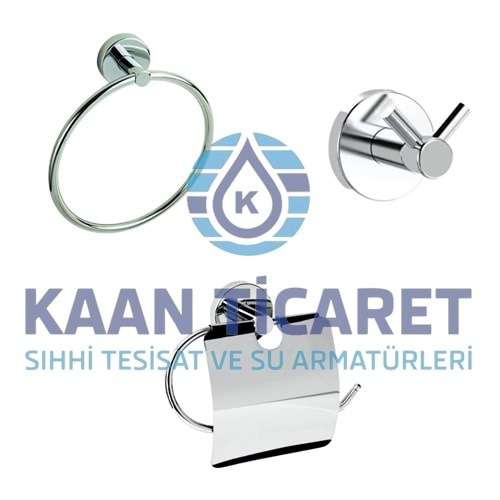 3'LÜ BANYO AKSESUAR SETİ (KROM)
