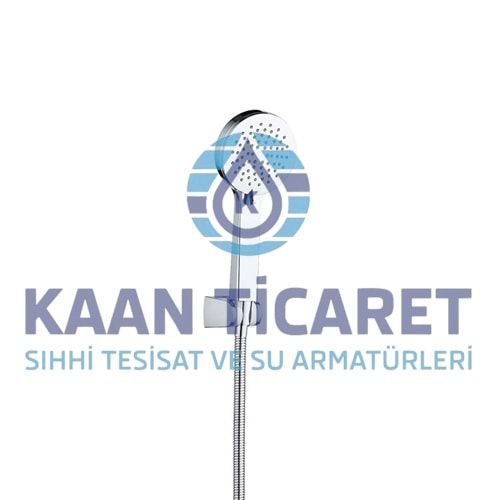 KAAN ZÜMRÜT LÜX MAFSALLI DUŞ SETİ (170 CM ÇELİK ÖRGÜLÜ) - BLİSTERLİ