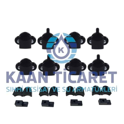 DUŞAKABİN TEKERLEĞİ TEKLİ (SİYAH)