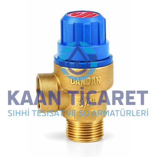 CANDAN 3/4 DIŞ DİŞLİ 8 BAR MEMBRANLI EMNİYET VENTİLİ