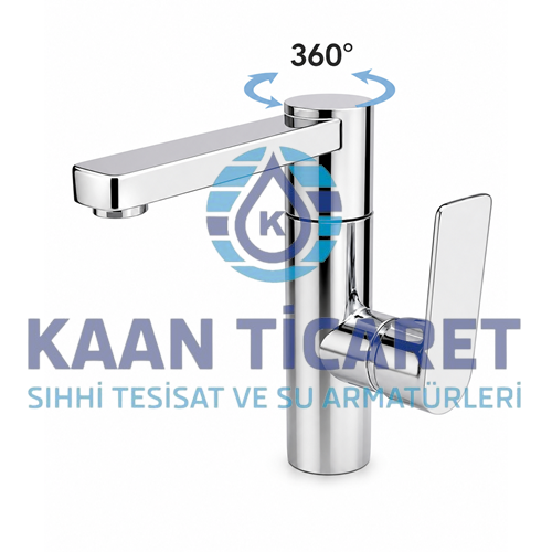 360° DÖNERLİ YÜKSEK LAVABO MİX İTHAL